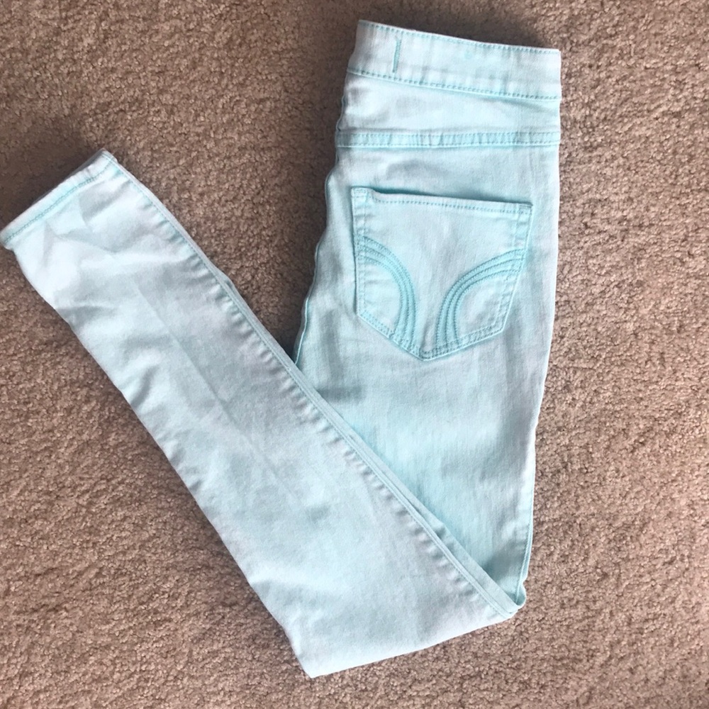 Hollister Light Blue Skinny High Rise Jeans